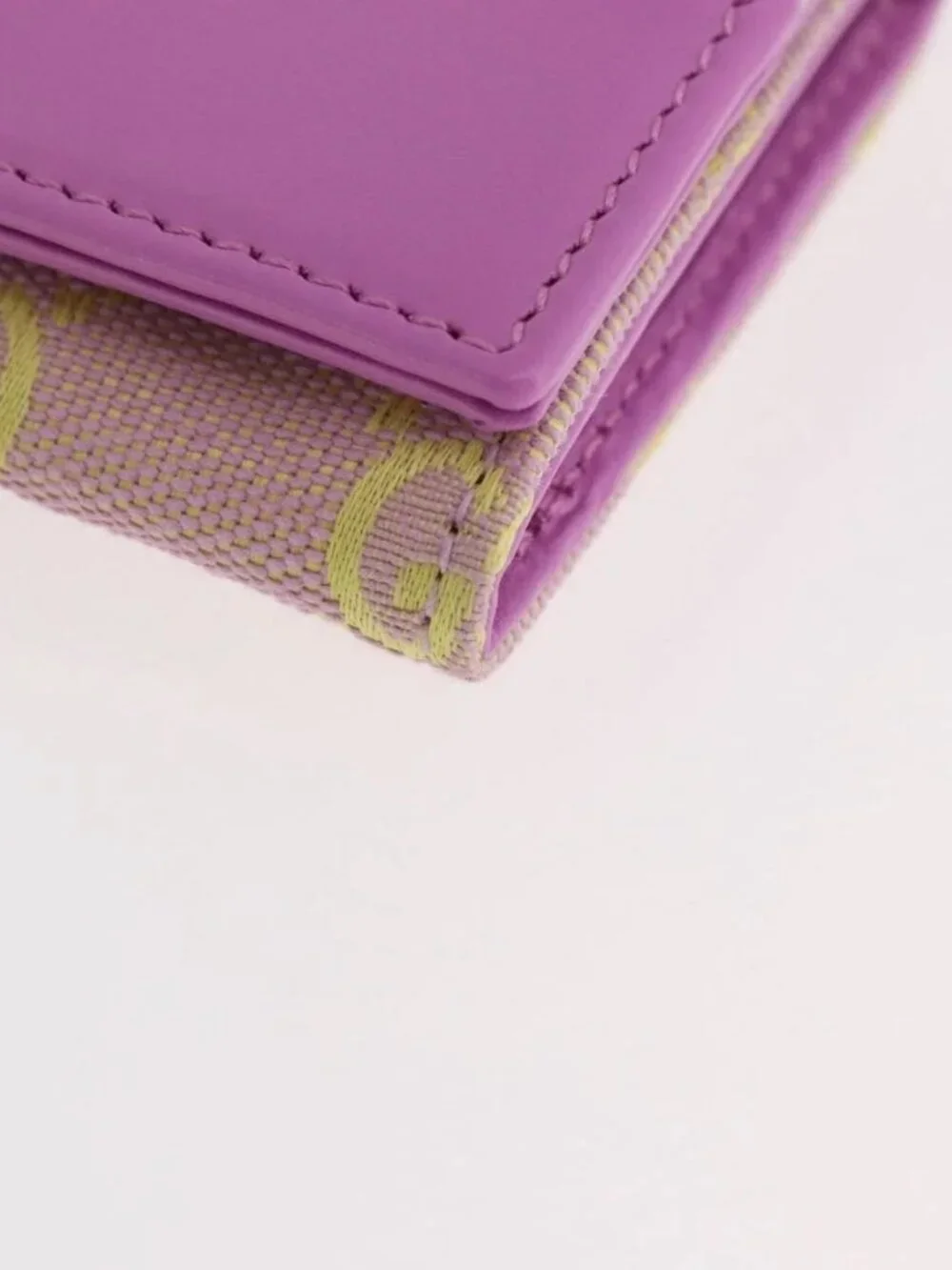 GUCCI GG Canvas Card Case Purple 783120 Auth SW2352SM